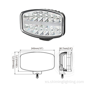 Oval 10 &quot;12-24V 50W ECE R112, ECE R7, ECE R10 EMARK, IP 67 LED LED LIGHT+POSICIÓN Luz de camión Ofroad Luz de conducción